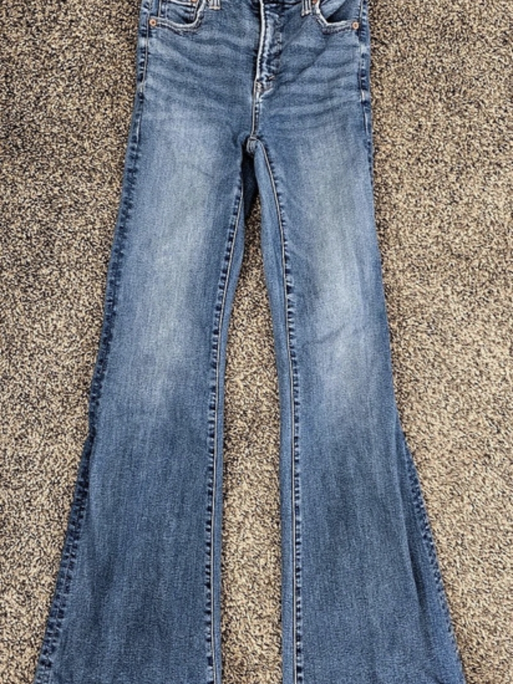 American Eagle Flare Jeans in Blue Size 000 Regular